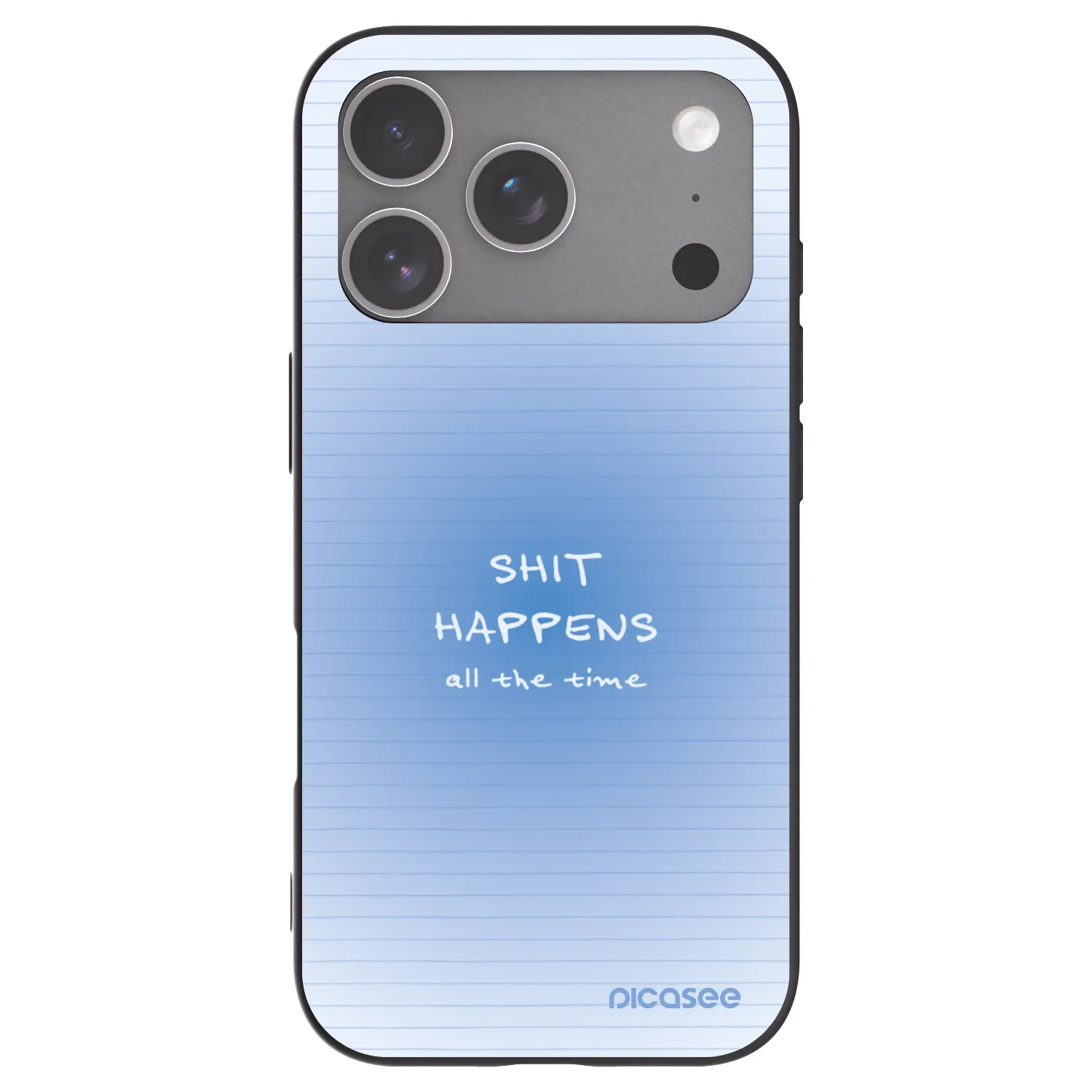 Picasee Μαύρη θήκη σιλικόνης για Apple iPhone 18 Pro - Oops Memo