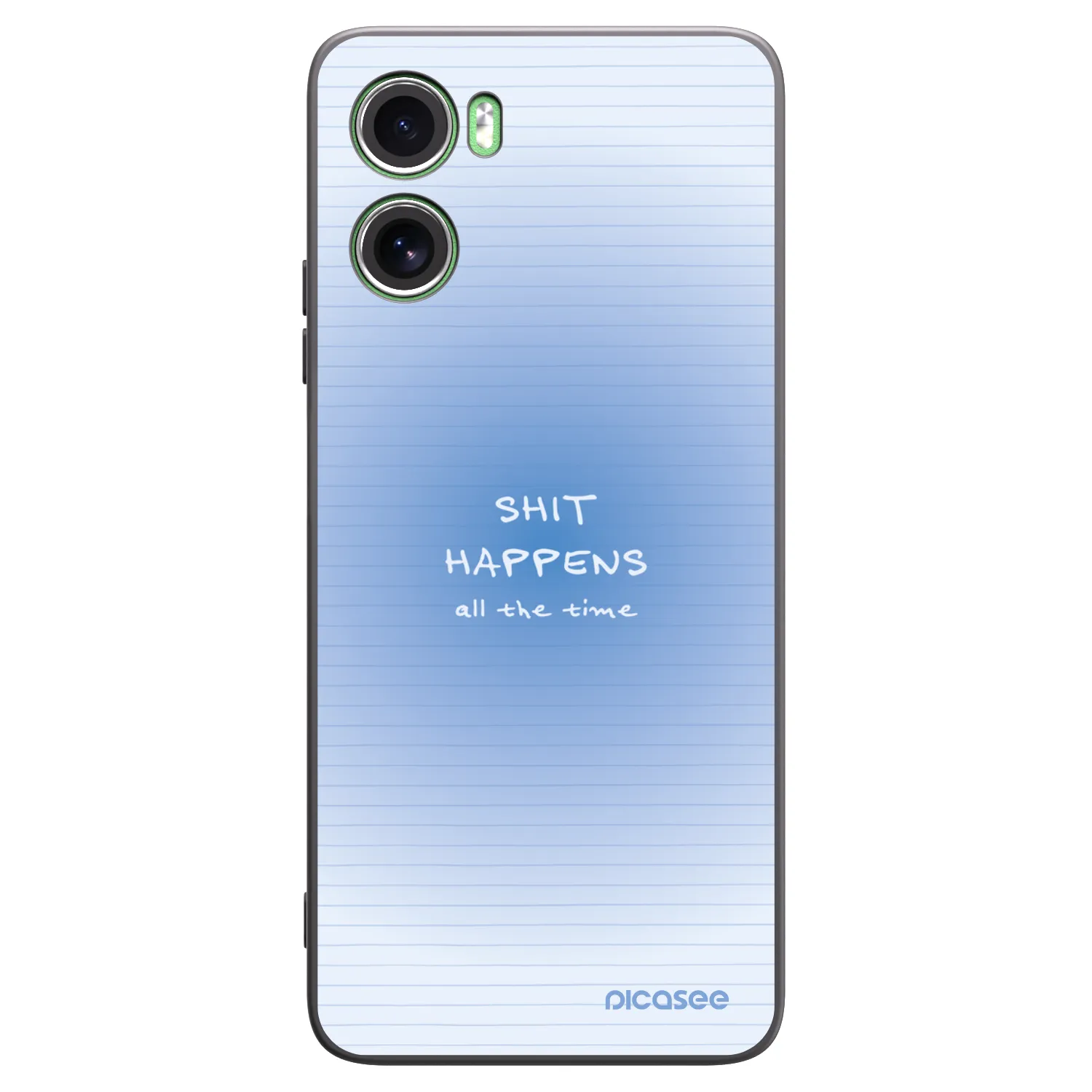 Picasee Μαύρη θήκη σιλικόνης για Motorola Moto G06 - Oops Memo