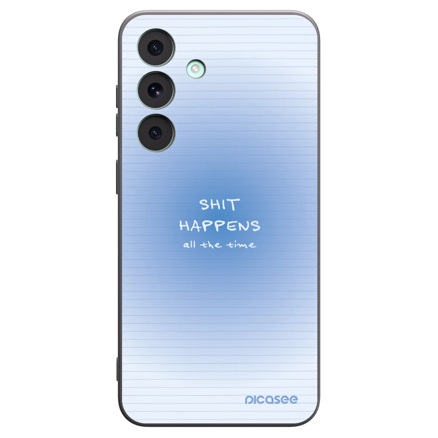 Picasee Μαύρη θήκη σιλικόνης για Samsung Galaxy S26 FE - Oops Memo