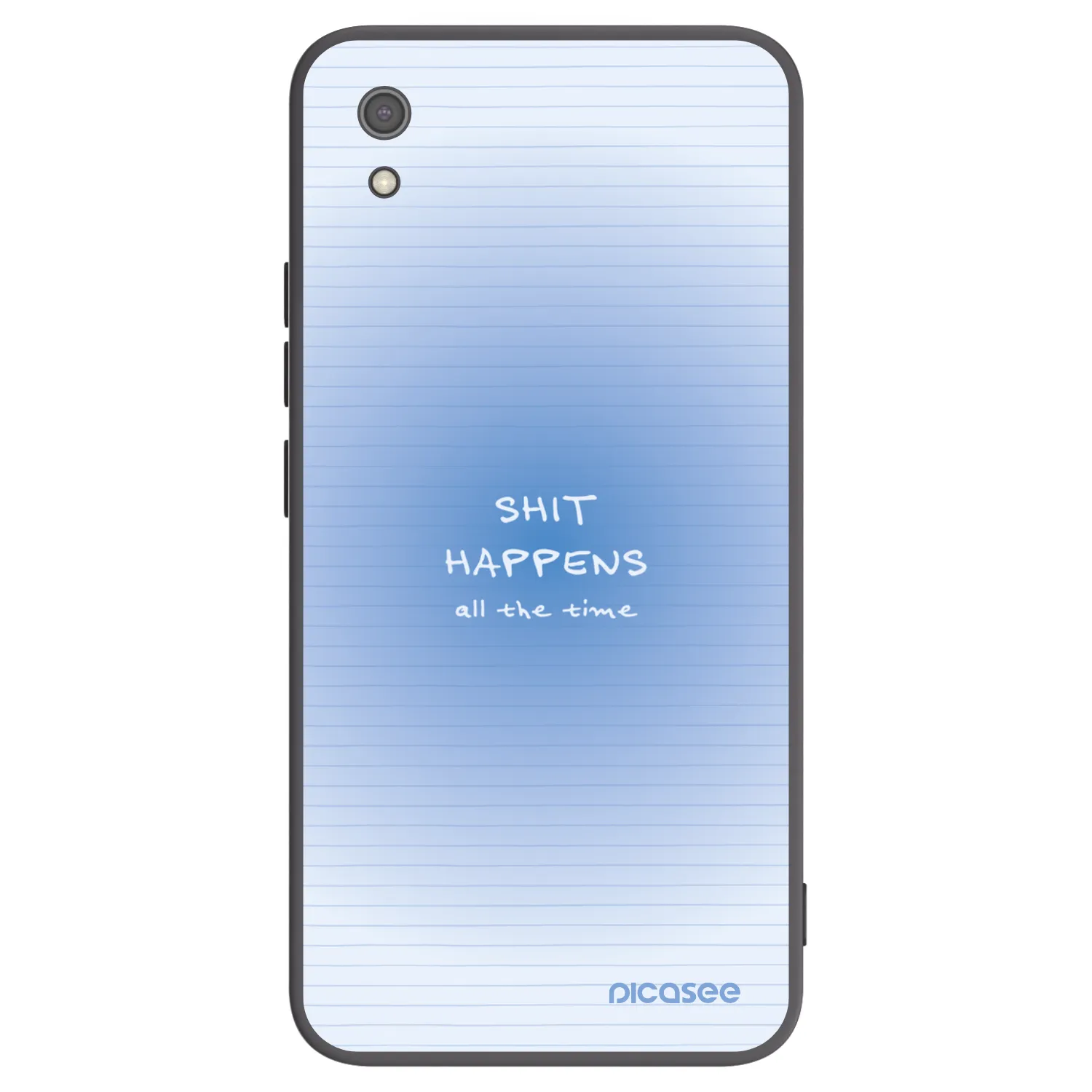 Picasee Μαύρη θήκη σιλικόνης για Xiaomi Redmi 7A - Oops Memo