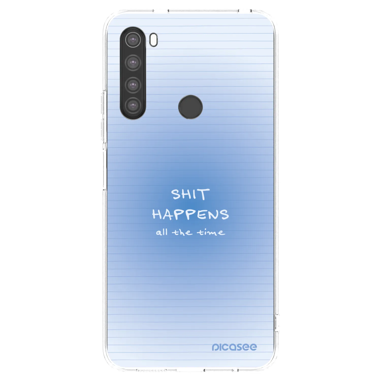 Picasee διαφανής θήκη σιλικόνης Xiaomi Redmi Note 8 - Oops Memo