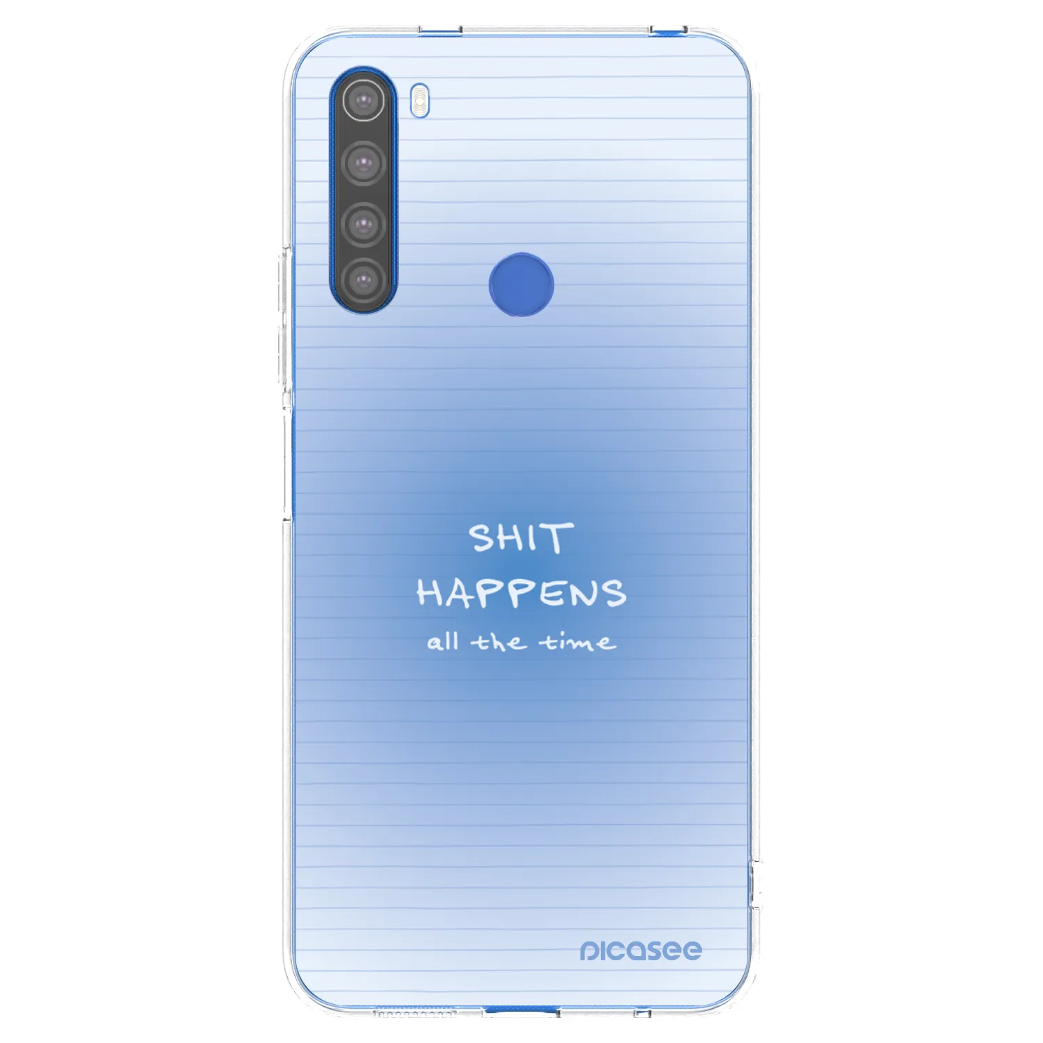 Picasee διαφανής θήκη σιλικόνης Xiaomi Redmi Note 8T - Oops Memo