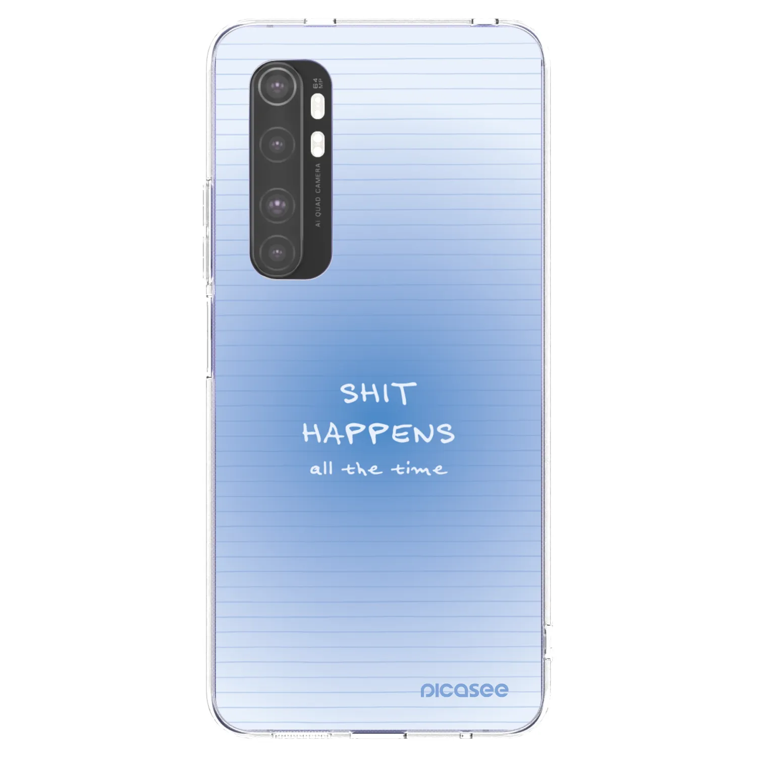 Picasee διαφανής θήκη σιλικόνης Xiaomi Mi Note 10 Lite - Oops Memo