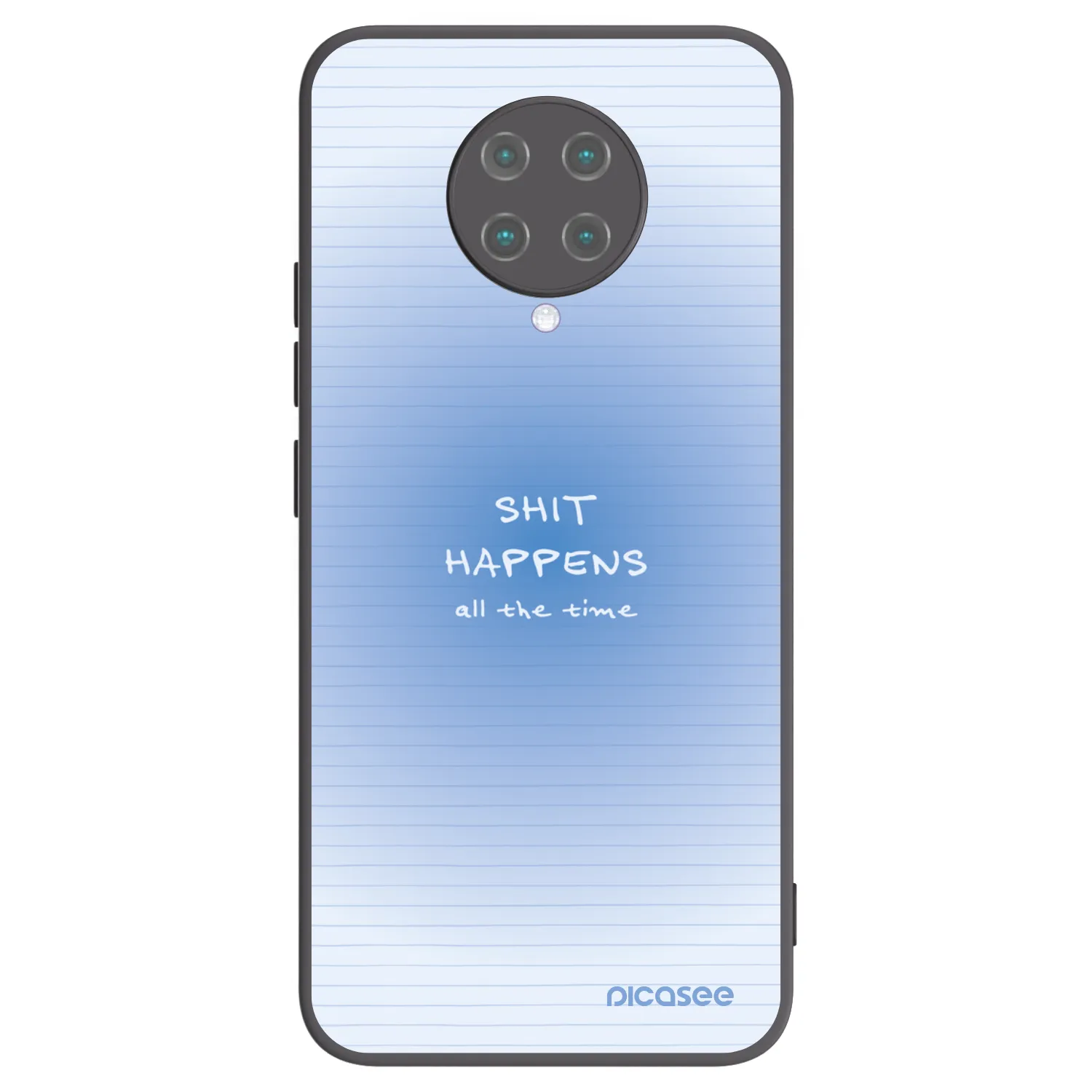 Picasee Μαύρη θήκη σιλικόνης για Xiaomi Poco F2 Pro - Oops Memo