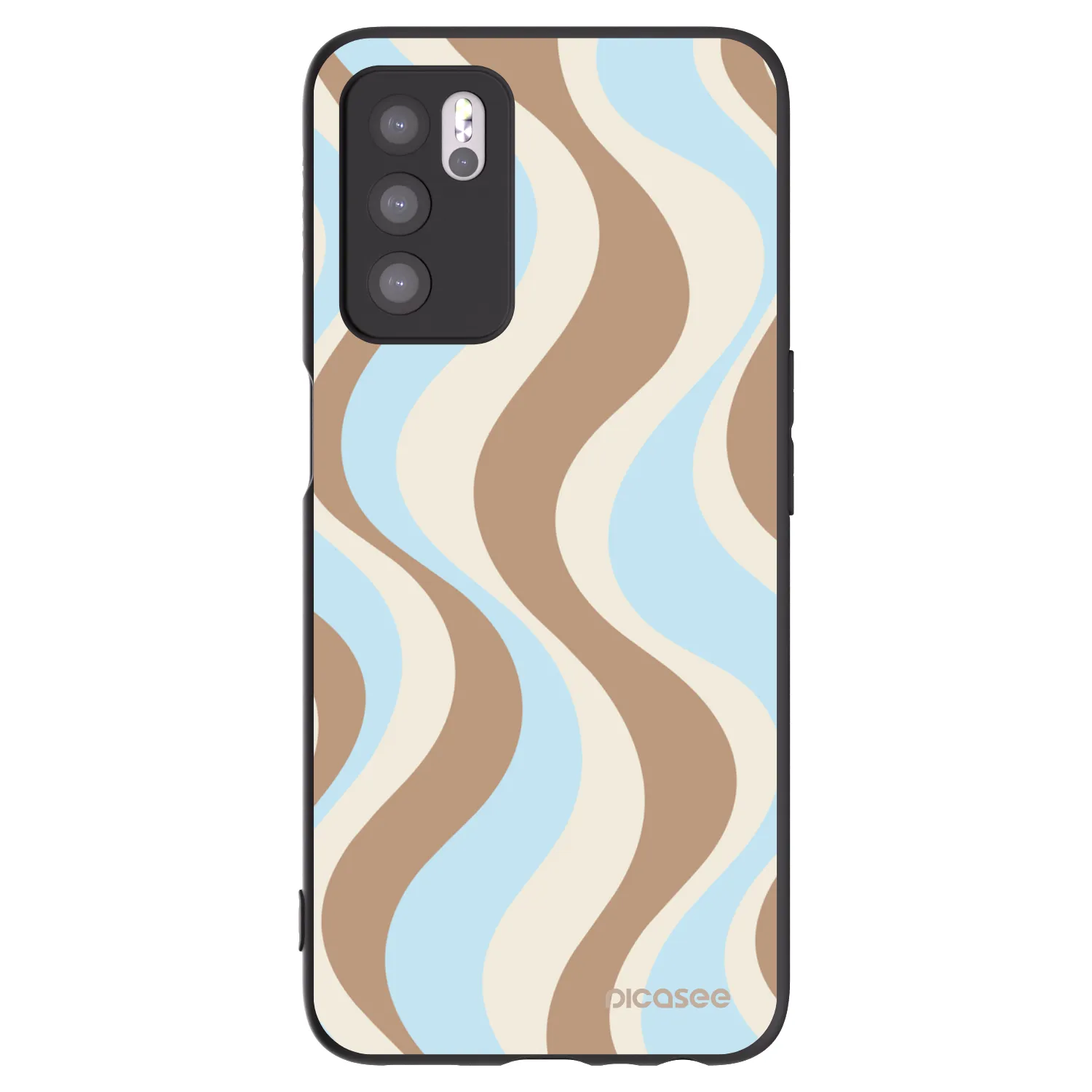 Picasee Μαύρη θήκη σιλικόνης για OPPO A16s - Abanico Days