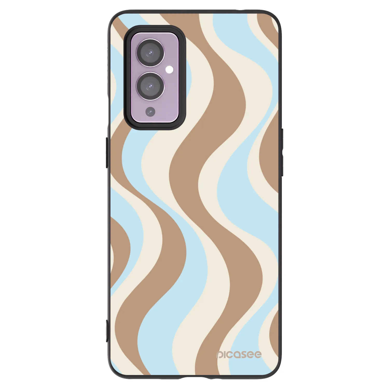 Picasee Μαύρη θήκη σιλικόνης για OnePlus 9 - Abanico Days