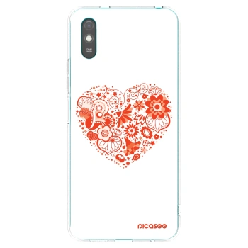 Picasee διαφανής θήκη σιλικόνης Xiaomi Redmi 9A - Big heart