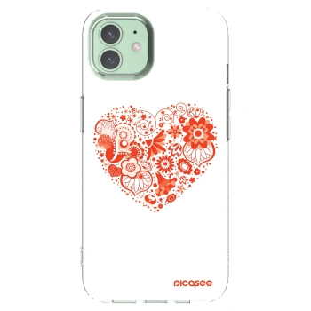 Picasee διαφανής θήκη σιλικόνης Apple iPhone 12 Pro - Big heart