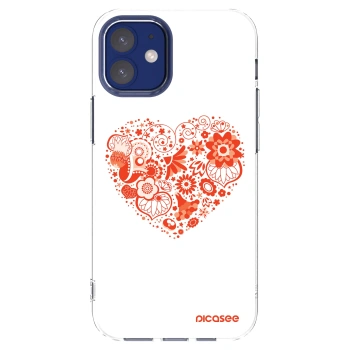 Picasee διαφανής θήκη σιλικόνης Apple iPhone 12 mini - Big heart
