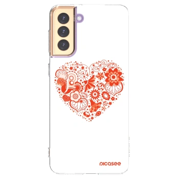 Picasee διαφανής θήκη σιλικόνης Samsung Galaxy S21+ 5G G996F - Big heart