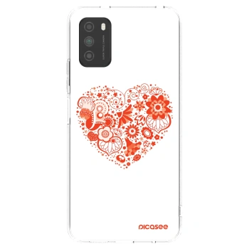 Picasee διαφανής θήκη σιλικόνης Xiaomi Poco M3 - Big heart