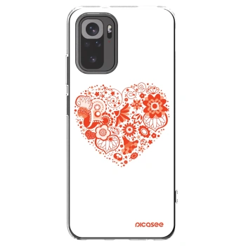 Picasee διαφανής θήκη σιλικόνης Xiaomi Redmi Note 10 - Big heart