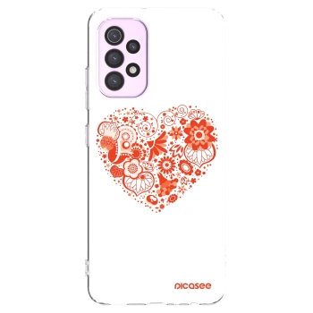 Picasee διαφανής θήκη σιλικόνης Samsung Galaxy A32 5G A326B - Big heart
