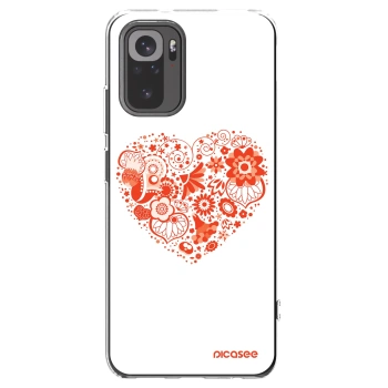 Picasee διαφανής θήκη σιλικόνης Xiaomi Redmi Note 10S - Big heart
