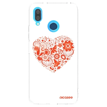 Picasee διαφανής θήκη σιλικόνης Huawei P20 Lite - Big heart