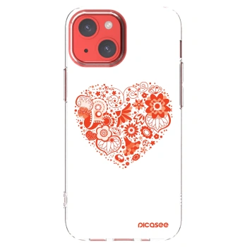 Picasee διαφανής θήκη σιλικόνης Apple iPhone 13 mini - Big heart
