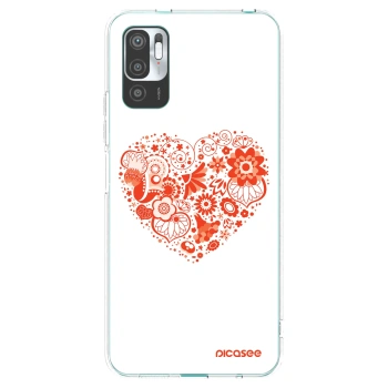 Picasee διαφανής θήκη σιλικόνης Xiaomi Redmi Note 10 5G - Big heart