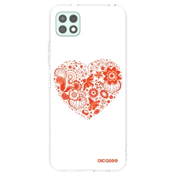 Picasee διαφανής θήκη σιλικόνης Samsung Galaxy A22 A226B 5G - Big heart