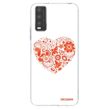 Picasee διαφανής θήκη σιλικόνης Vivo Y20s - Big heart