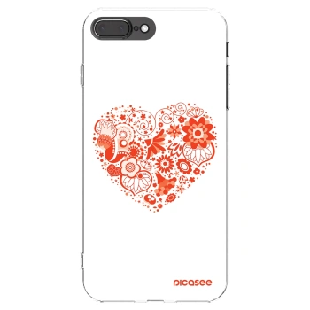 Picasee διαφανής θήκη σιλικόνης Apple iPhone 7 Plus - Big heart