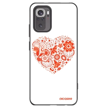 Picasee Μαύρη θήκη σιλικόνης για Xiaomi Redmi Note 11S 4G - Big heart