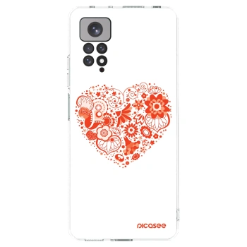 Picasee διαφανής θήκη σιλικόνης Xiaomi Redmi Note 11S 4G - Big heart