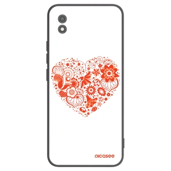Picasee Μαύρη θήκη σιλικόνης για Realme C11 (2021) - Big heart