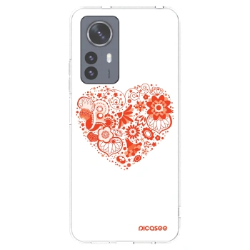 Picasee διαφανής θήκη σιλικόνης Xiaomi 12 Pro - Big heart