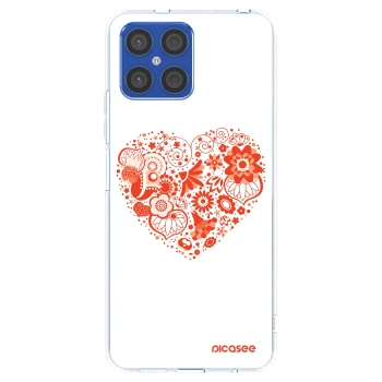 Picasee διαφανής θήκη σιλικόνης Honor X8 4G - Big heart
