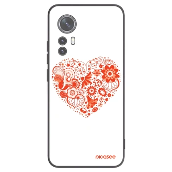 Picasee Μαύρη θήκη σιλικόνης για Xiaomi 12X - Big heart