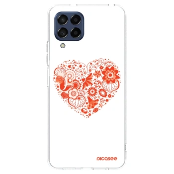 Picasee διαφανής θήκη σιλικόνης Samsung Galaxy M53 5G - Big heart