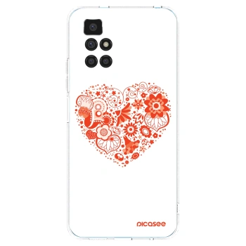 Picasee διαφανής θήκη σιλικόνης Xiaomi Redmi 10 (2022) - Big heart
