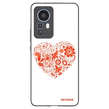 Picasee Μαύρη θήκη σιλικόνης για Xiaomi 12T Pro - Big heart
