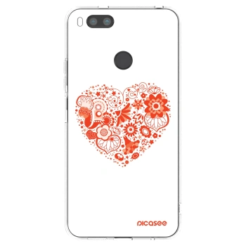 Picasee διαφανής θήκη σιλικόνης Xiaomi Redmi A1 - Big heart