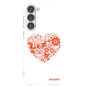 Picasee διαφανής θήκη σιλικόνης Samsung Galaxy S23+ 5G - Big heart