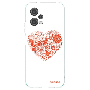 Picasee διαφανής θήκη σιλικόνης Xiaomi Poco X5 - Big heart