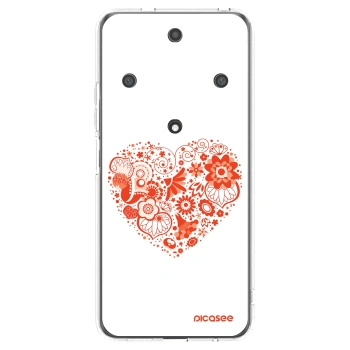 Picasee διαφανής θήκη σιλικόνης Honor Magic5 Lite 5G - Big heart