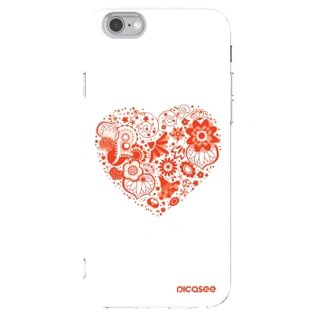 Picasee διαφανής θήκη σιλικόνης Apple iPhone 6/6S - Big heart