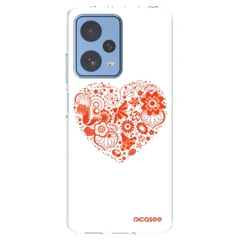 Picasee διαφανής θήκη σιλικόνης Xiaomi Redmi Note 12 Pro 5G - Big heart