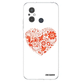 Picasee διαφανής θήκη σιλικόνης Xiaomi Redmi 12C - Big heart