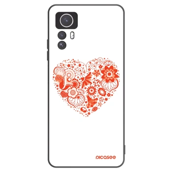 Picasee Μαύρη θήκη σιλικόνης για Xiaomi Redmi Note 12S - Big heart