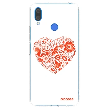 Picasee διαφανής θήκη σιλικόνης Huawei Nova 3 - Big heart