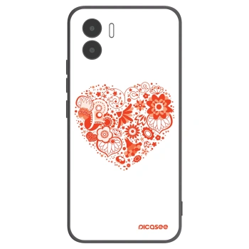 Picasee Μαύρη θήκη σιλικόνης για Xiaomi Redmi A2 - Big heart