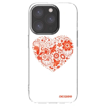Picasee διαφανής θήκη σιλικόνης Apple iPhone 15 Pro - Big heart