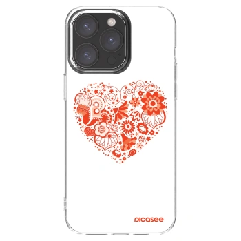 Picasee διαφανής θήκη σιλικόνης Apple iPhone 15 Pro Max - Big heart