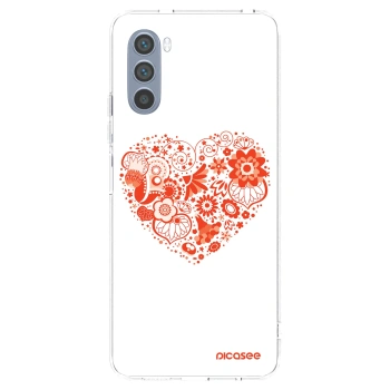 Picasee διαφανής θήκη σιλικόνης Motorola Moto G62 - Big heart