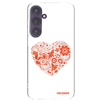 Picasee διαφανής θήκη σιλικόνης Samsung Galaxy S24+ S926B 5G - Big heart