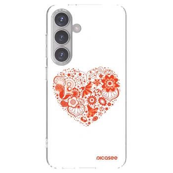 Picasee διαφανής θήκη σιλικόνης Samsung Galaxy S24 S921B 5G - Big heart