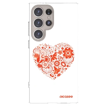 Picasee διαφανής θήκη σιλικόνης Samsung Galaxy S24 Ultra S928B 5G - Big heart