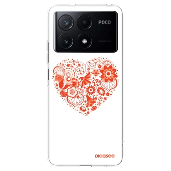 Picasee διαφανής θήκη σιλικόνης Xiaomi Poco X6 Pro - Big heart